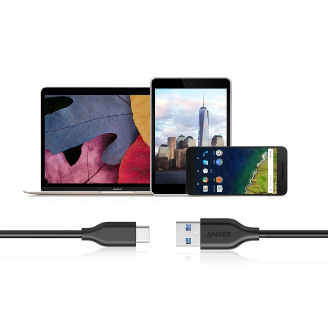 Кабель Anker Powerline USB-C to USB-A 3.0