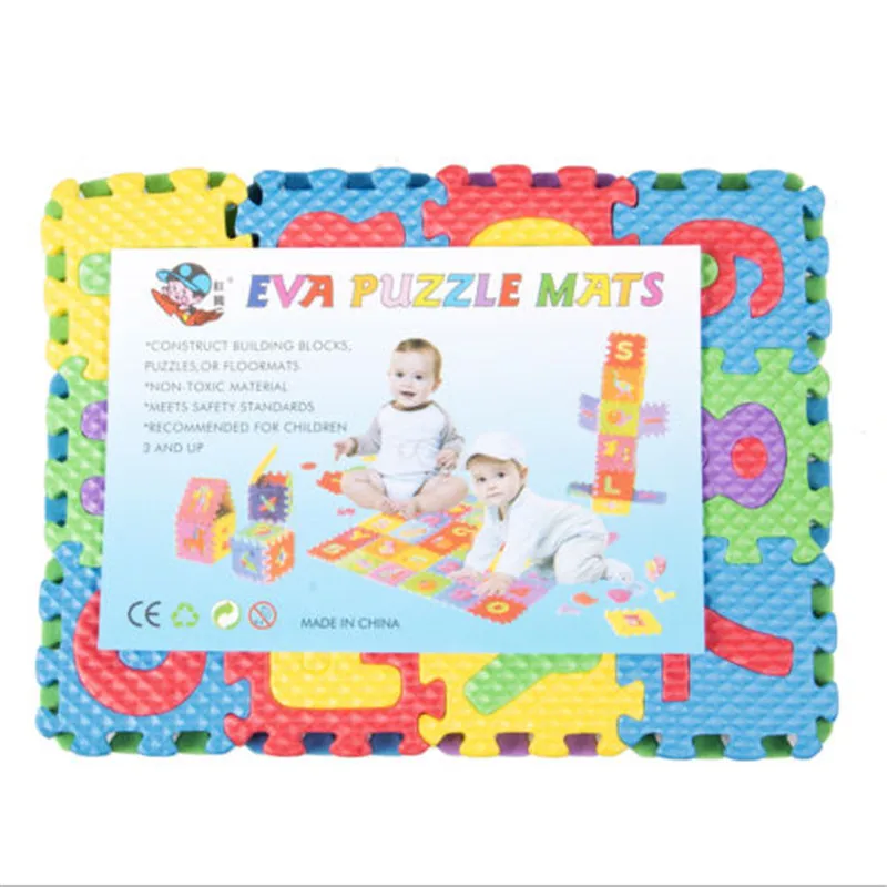 

36Pcs Soft Eva Foam Baby Play Floor Mat Alphabet Numbers Kid DIY Puzzle Jigsaw Educational Toys Patchwork Floor Rug Mat