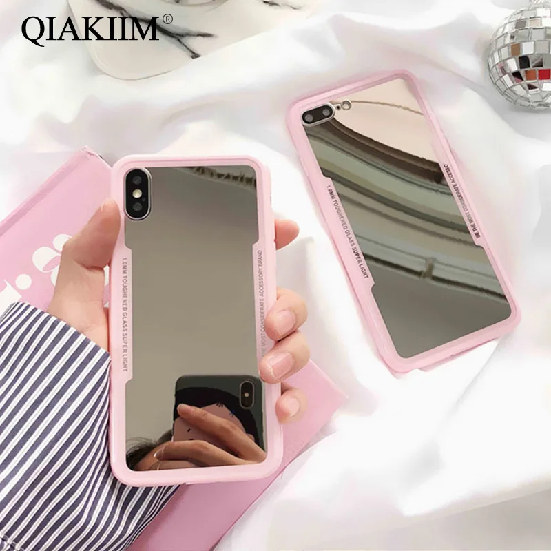 Роскошные зеркальные Чехлы для iPhone 6 6S 7 8 Plus X 10 XR XS 11 Pro Max модный акриловый чехол из