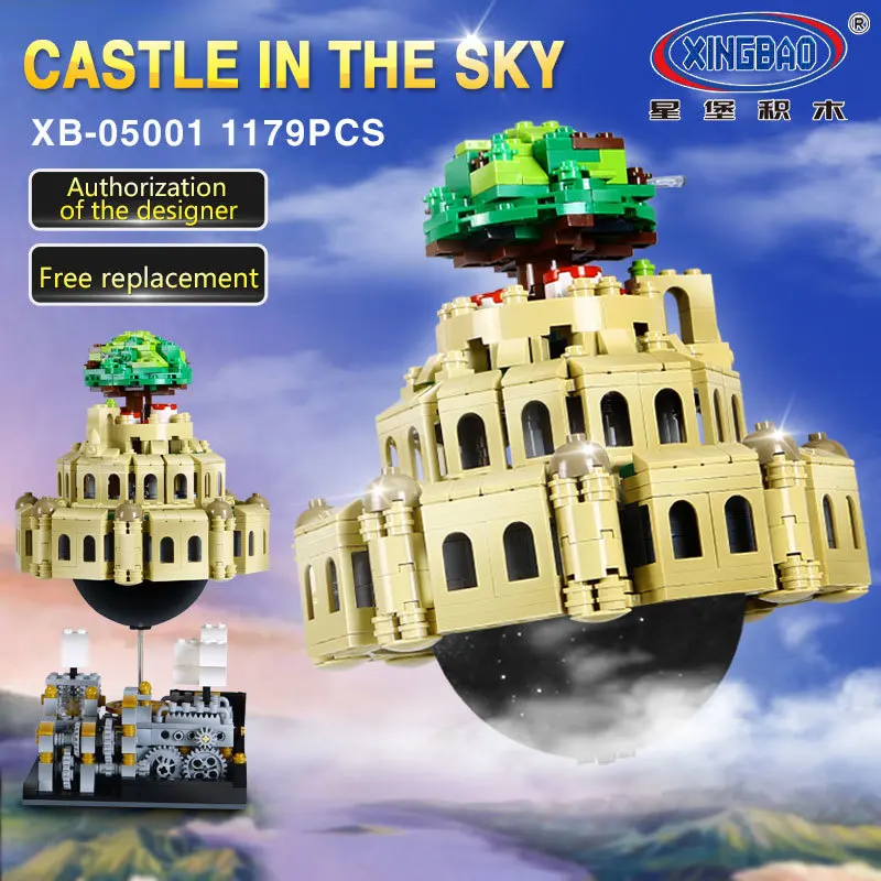 

XINGBAO 05001 1179Pcs Genuine Creative MOC Series The City in The Sky Set Children Educational Building Blocks Bricks Model Gift