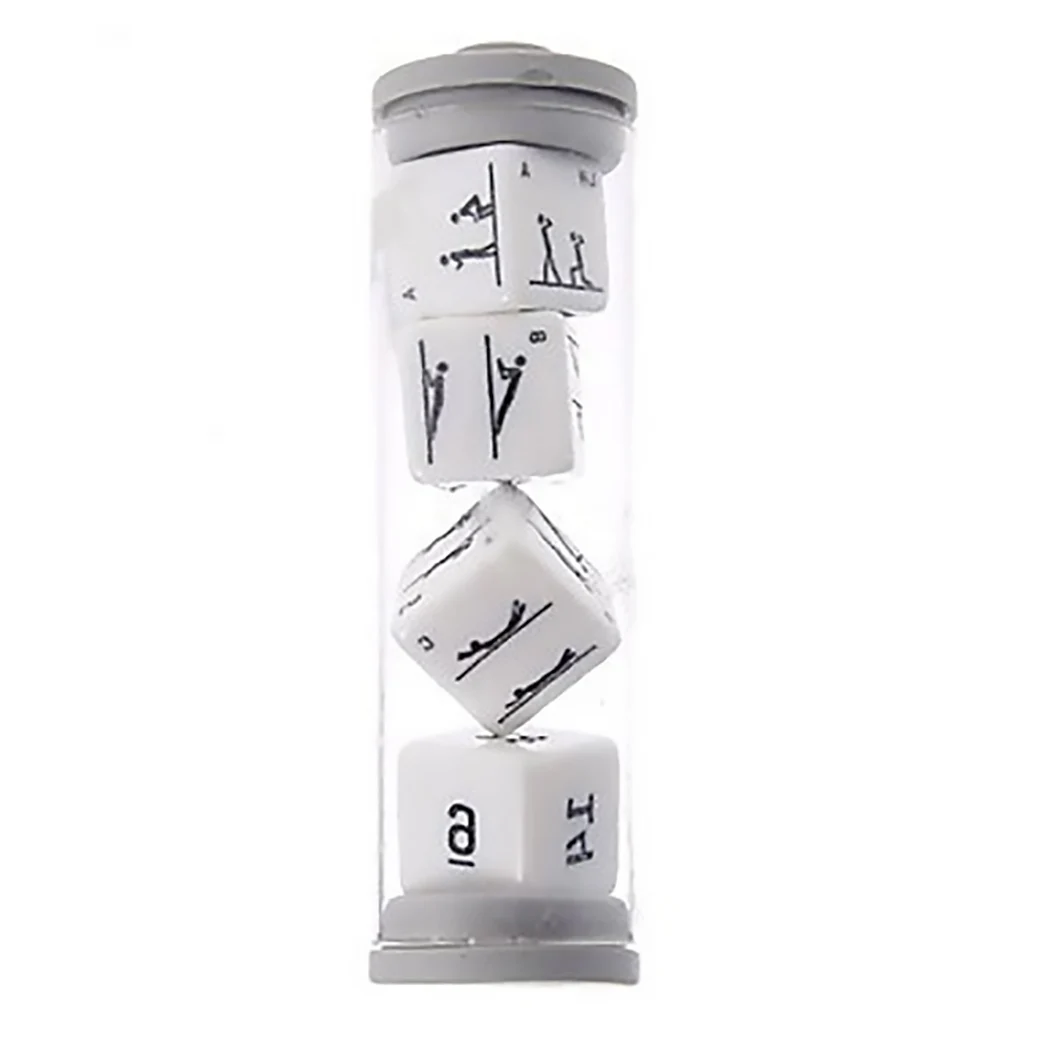 

4PCS Game Dice Set Creative Exercise Six Sided Dice Acrylic Dice for Adult