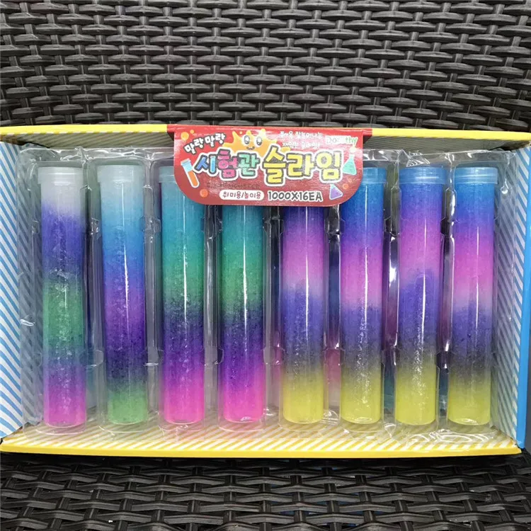 

Rainbow Ice Pudding Mud Brilliant Crystal Clay Slime Glass Plasticine Children DIY Education Toys