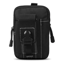 3 PCS Tacticl Molle Pouch Waist Belt Carabiner Set 2.1IN Adjustbale Utility Belt Waist Bag Pack D-ring Carabiner Clip Hook