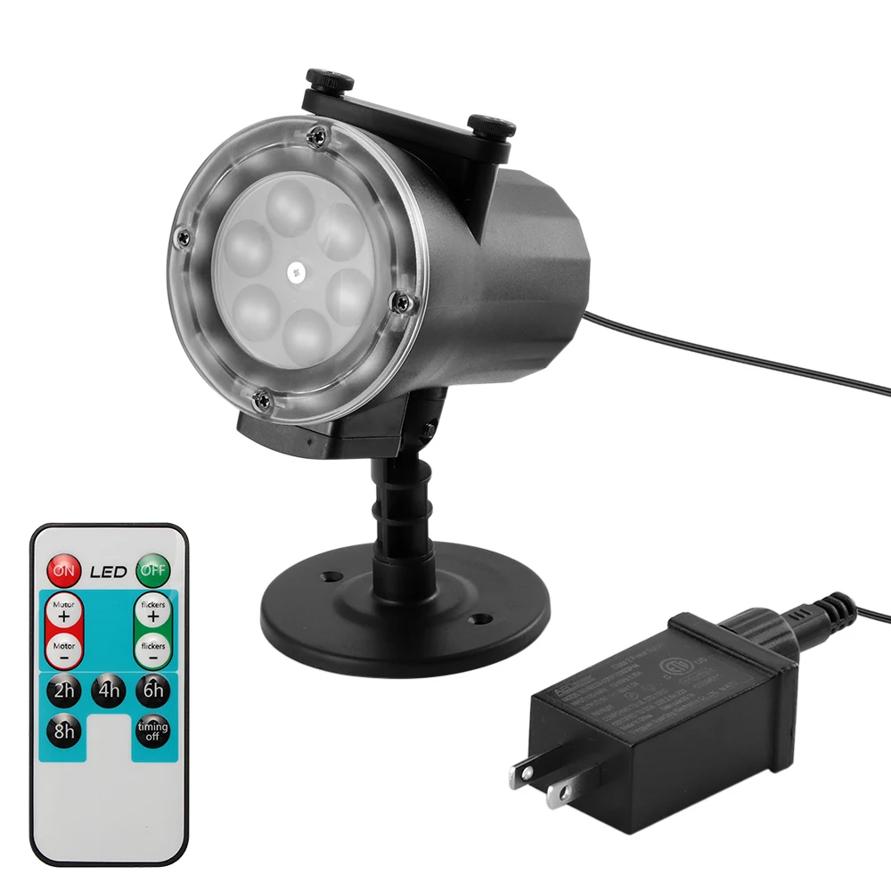 

LED Projector Landscape Lighting White Lawn Light Landscape Lamp With 12 Colorful Gobo For Holiday Decor LED Lawn Light