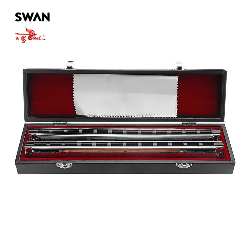 Swan SW48HX High End 48 Sets Chord Harmonica In Gift Box Accompaniment Musical Instrument Woodwind Instruments | Спорт и развлечения
