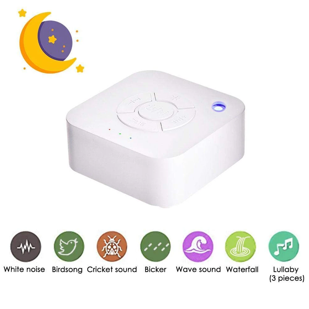

White Noise Machine Sleep Sound Machine15 Non-Looping Soothing Sounds For Sleeping & Relaxation For Baby Adult Office Home Tra