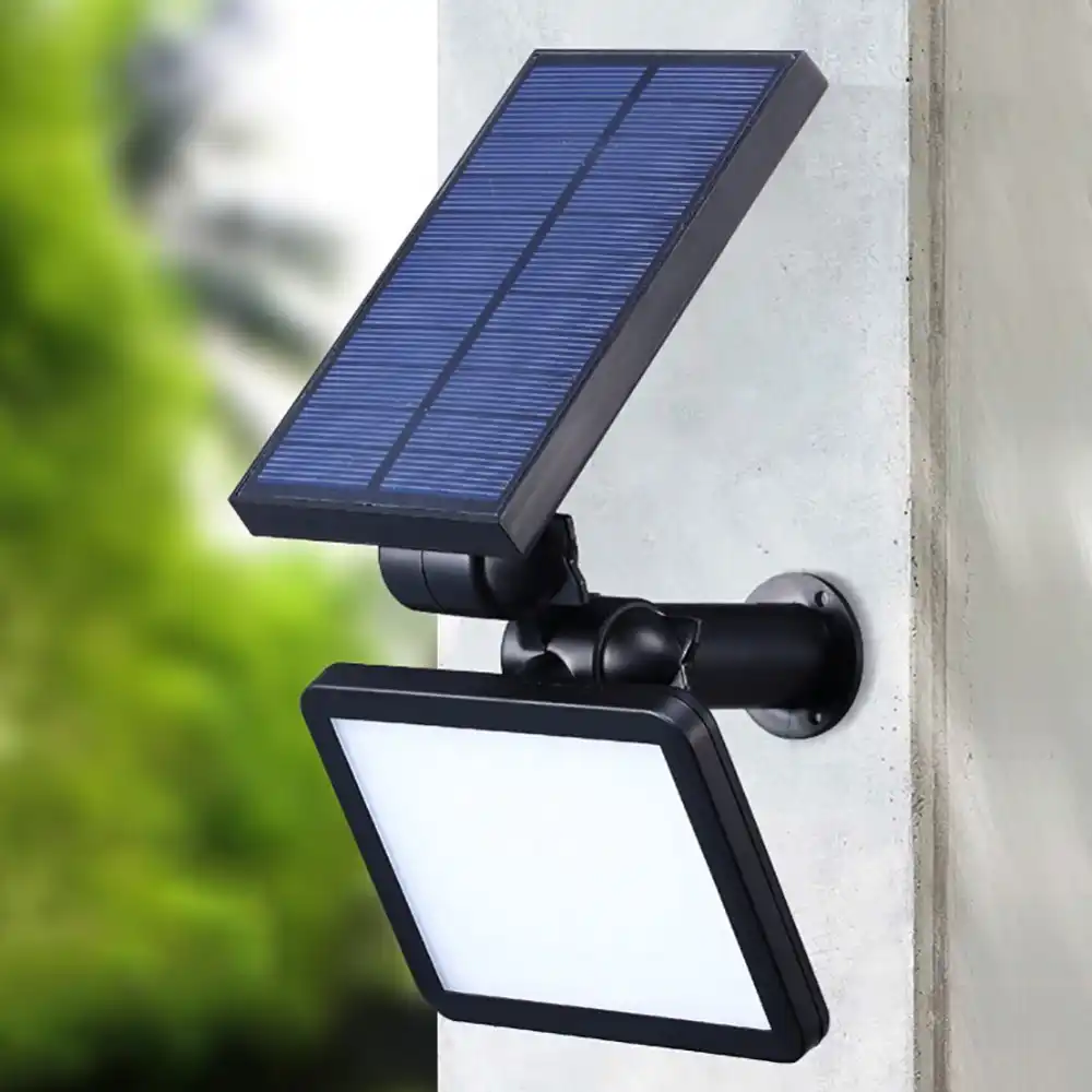 lampara solar de pared para iluminacion de exteriores luz led portatil de 48 lampara de energia solar impermeable para patio de casa camino de luz
