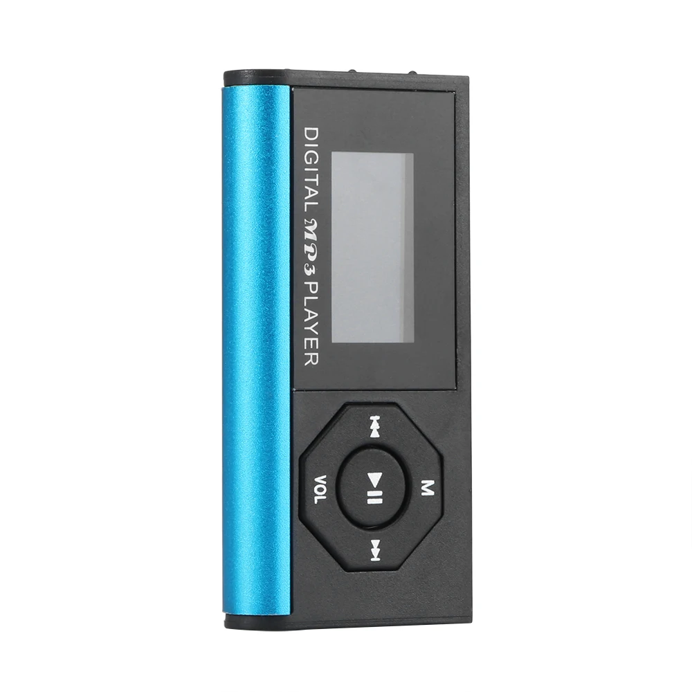 

Powstro NEW LCD Display Digital Music MP3 Player No Memory Max support 16 GB Micro SD Card TF card with USB Charging Cable