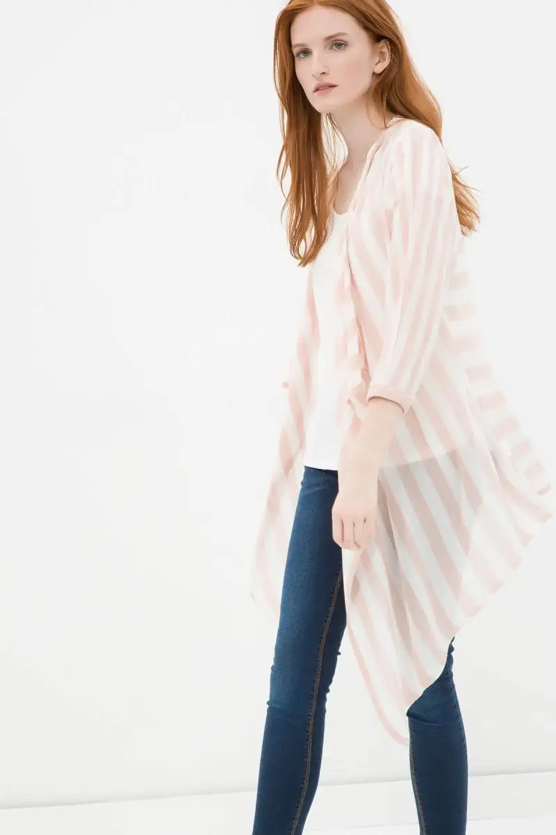 

Koton Women Color Rose Striped Cardigan 7KAK92130HT