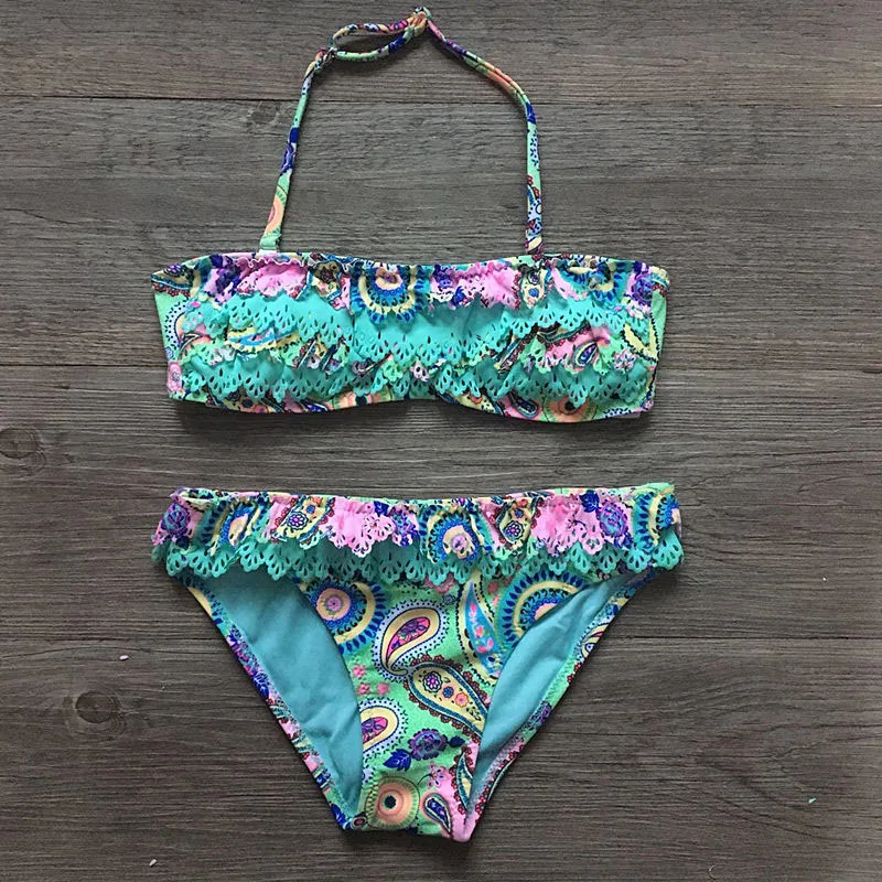 

Bikini Girl Swimming Suit Kids Two-Piece Biquini Infantil Baby Swimsuit Children's Swimwear 2019 Summer Beach Wear