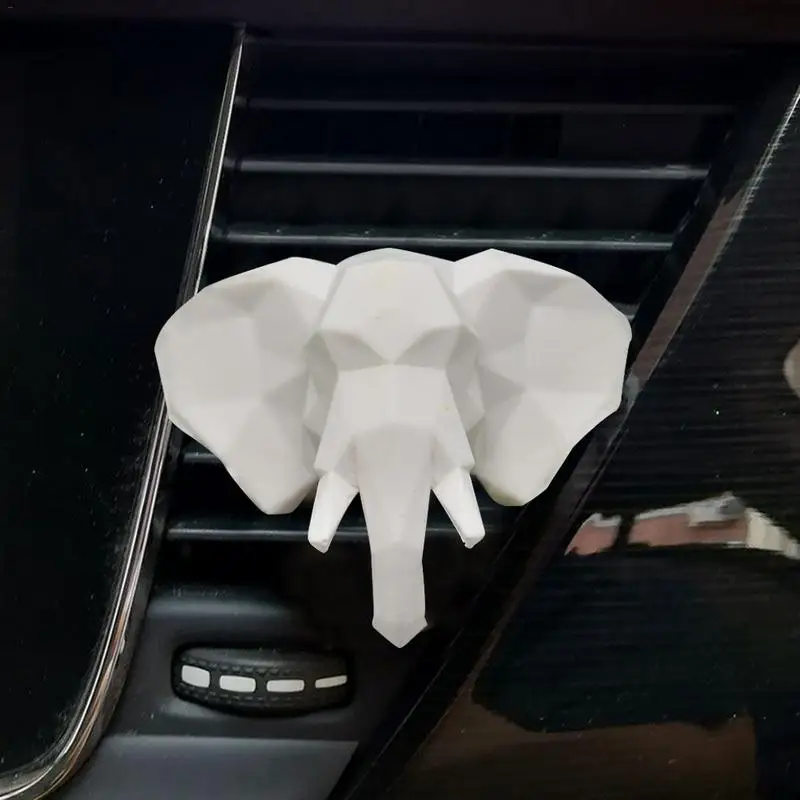 Ремесло 3D голова слона ароматерапия гипсовый автомобиль дисплей фотография торт