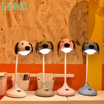 

Led Night Light For Children Cute Dog Nightlight Child Puppy Doggy White Color Usb Battery Powered Table Lamp