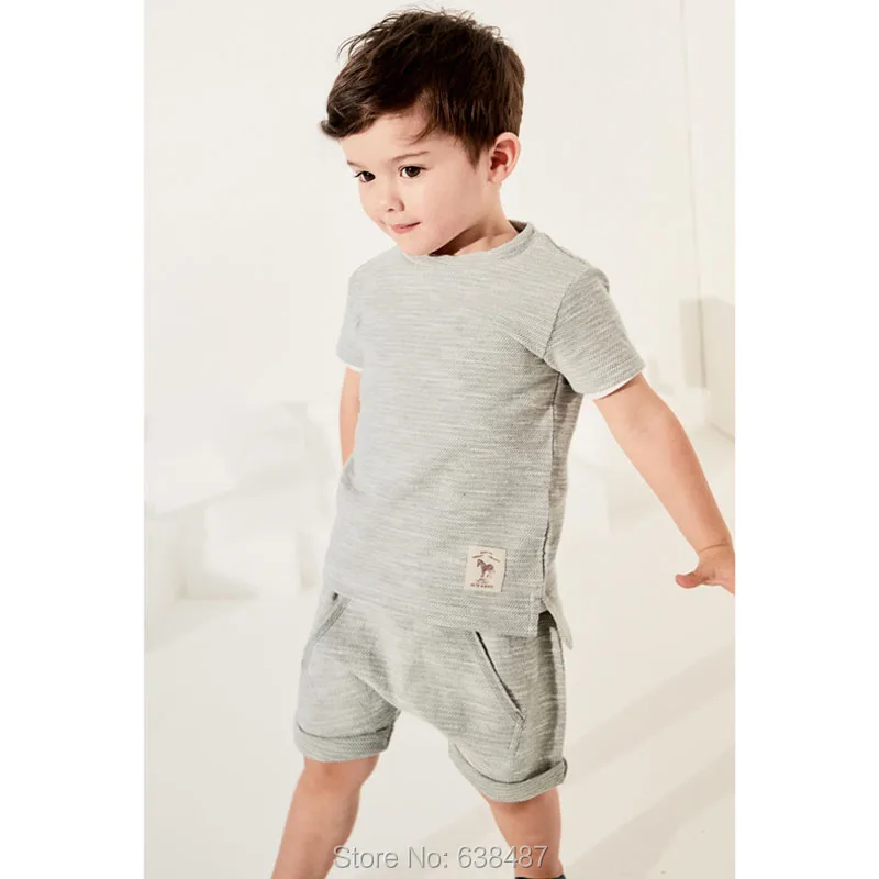 

Baby Boys Clothes Set Brand Quality 100% Combed Cotton Toddler Kids Clothes Set New 2019 Bebe Short Sleeve t-shirt Children Suit