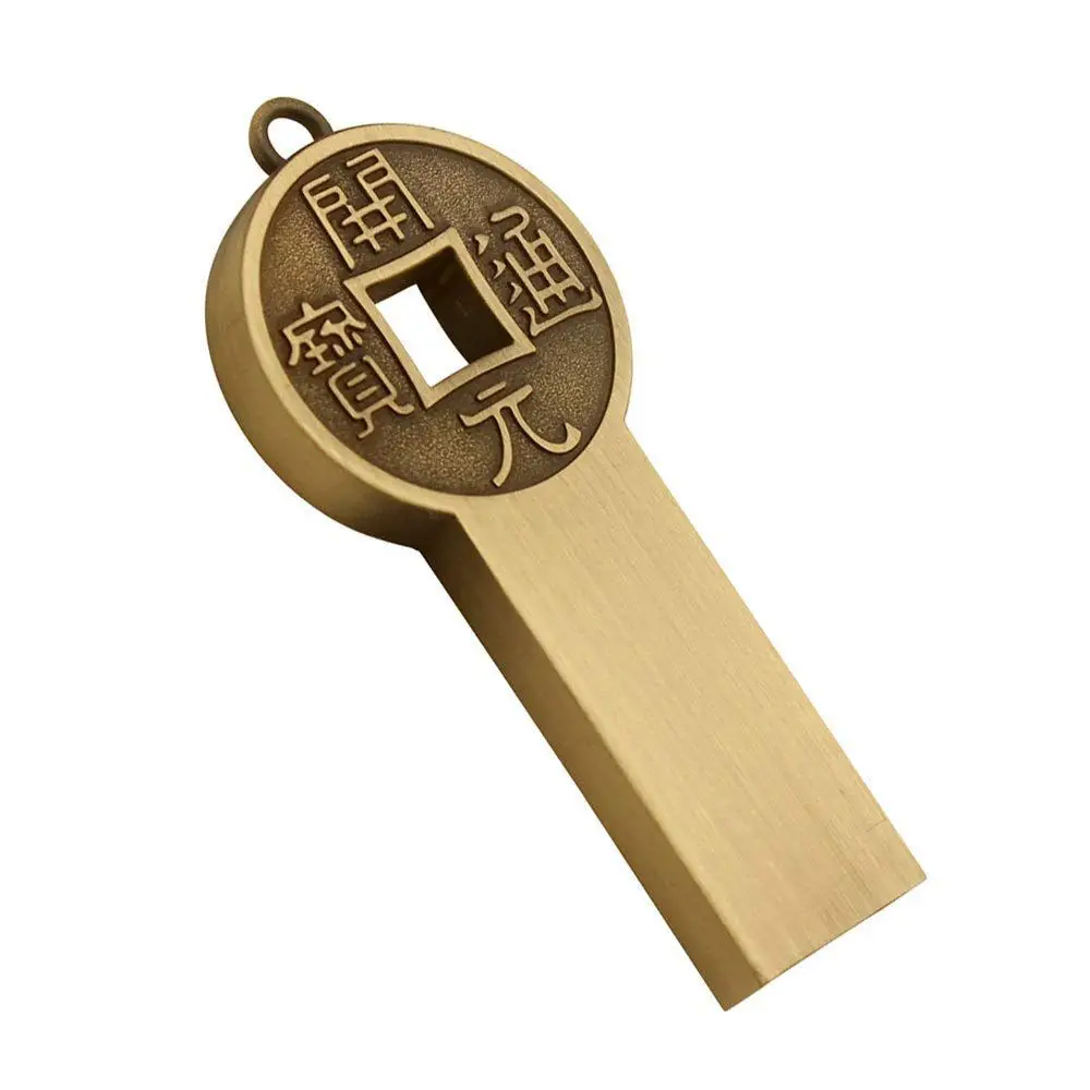 Usb накопитель Китайская древняя монета флеш карта памяти u диск подарки холодный