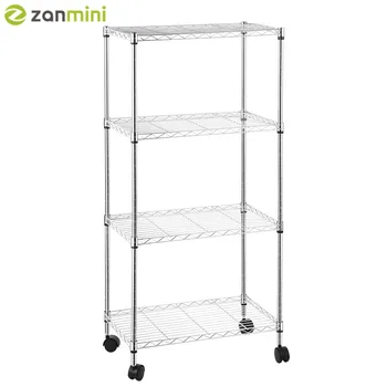 

zanmini ZS02 4 Tier Shelving Unit Rack Multi Purpose Stacked Multi Shelf Shelf Storage Rack For kitchen Home