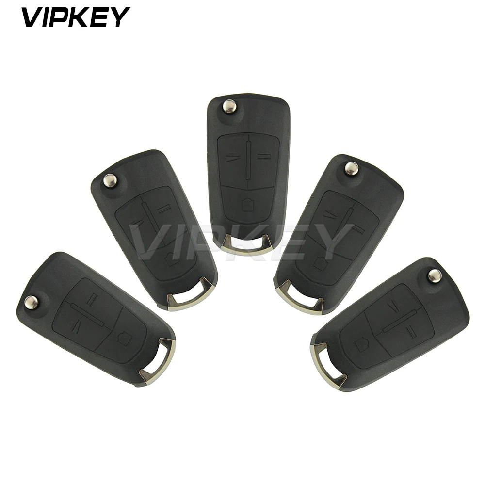 

Remotekey 5pcs for Vauxhall Opel Corsa D Astra H Vectra C Zafira remote key case 2005 2006 2007 2008 2009 flip key case 3 button