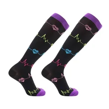 Чулки по колено Компрессионные носки для женщин медсестры подходит для медсестры доктор беременность спортивные носки