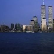 Buildings at the waterfront World Trade Center Hudson river Lower Manhattan New York City (18 x 6) | Дом и сад