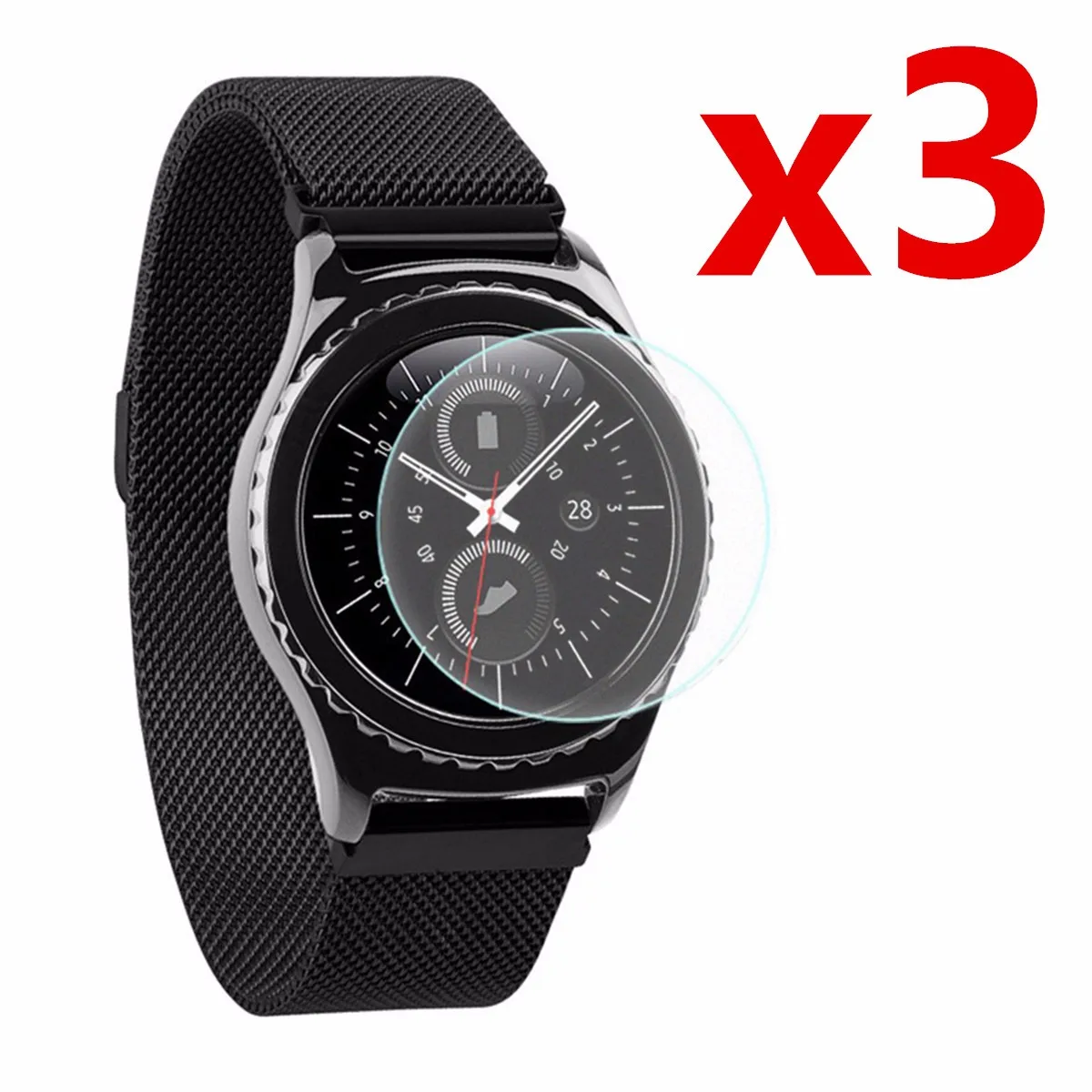 

3Pcs Soft TPU Watch Screen Protector Protective Glass Film Shield Guard For Samsung Gear S3 Frontier Screen Film Cover