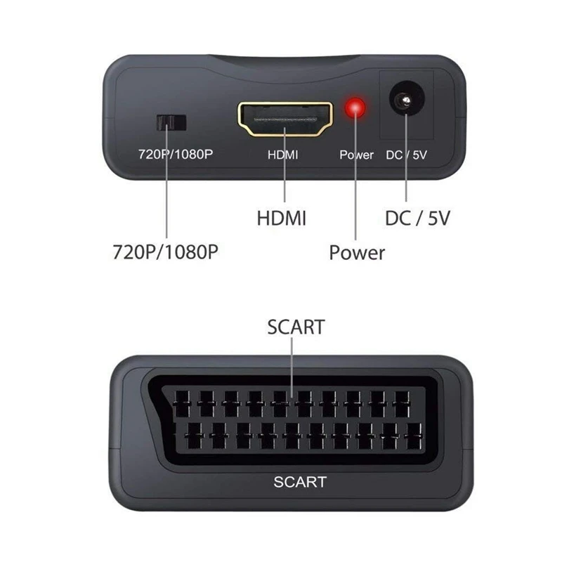 1080P Scart к HDMI адаптер Upscaler видео аудио конвертер для ТВ HDTV STB VHS XBox PS3 Sky DVD Blu