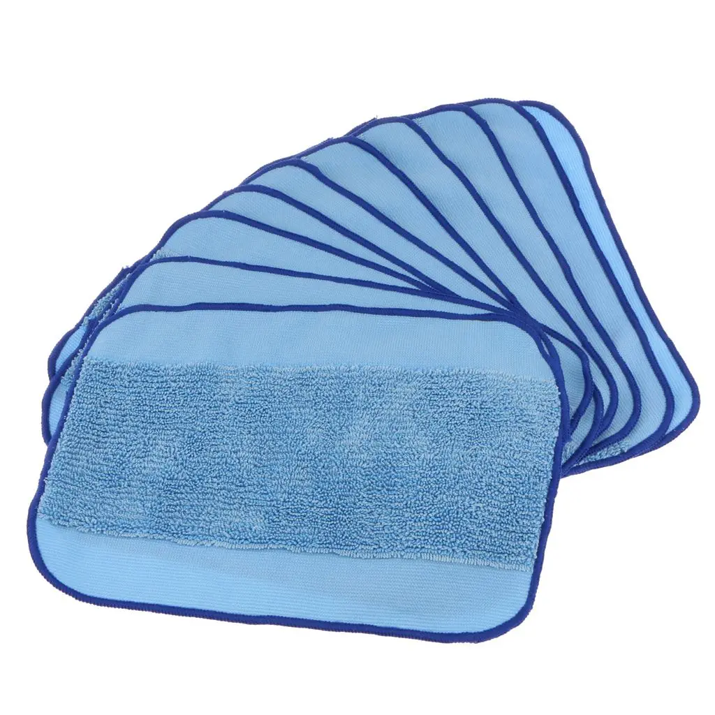 

10 pcs Microfiber Mop Pad Vacuums Wet Mopping Cloth Rag for Robot Floor Sweeper 308t/380/321/320/4200/5200C/5200/4205