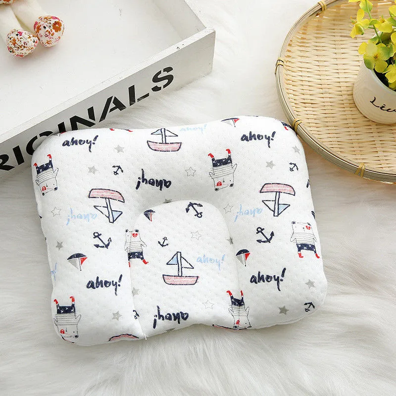 

Baby Toddler Girls Boys Newborn kids Geometry cotton Prevent Flat Head Neck Syndrome Support Square Pillow one pieces