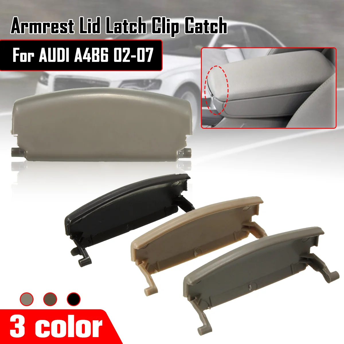 Goede Auto Armsteun Deksel Klink Clip Catch Voor AUDI A4 B6 2002 2008 Centre Console Cover E177B Auto Vervangende Onderdelen