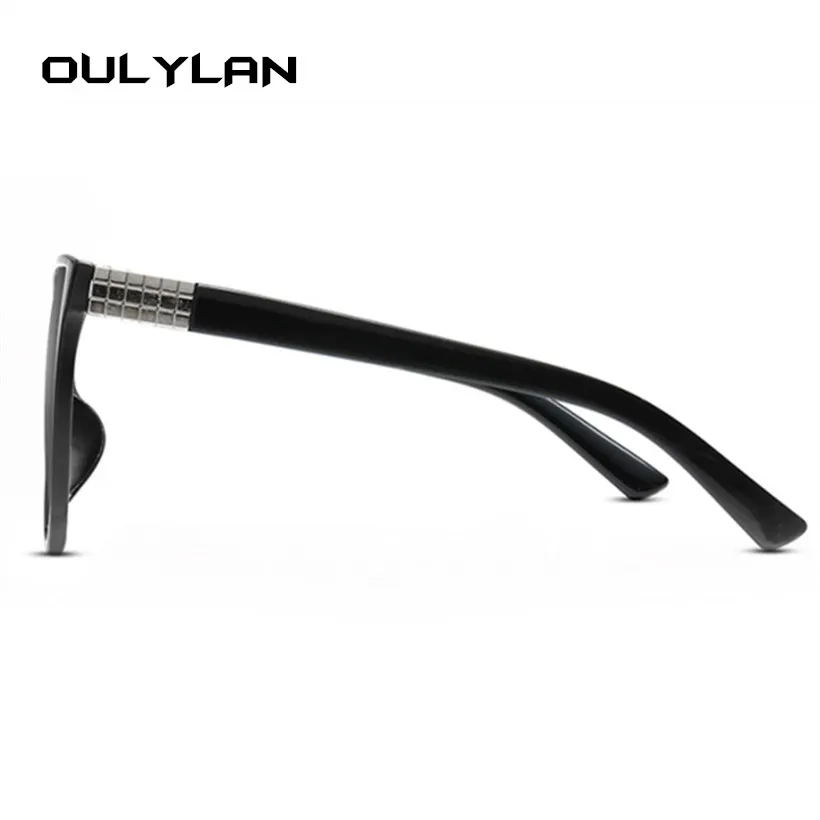 Oulylan мужские солнцезащитные очки больших размеров, солнцезащитные очки «кошачий глаз», женские зеркальные солнцезащитные очки