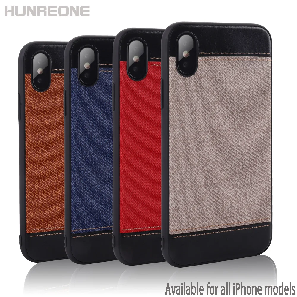 Чехол для мобильного телефона Hunreone Funda Para Telefono Movil TPU + PU чехол iPhone X XS XR Max 7 8 7P 8P 6 6S 6P