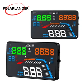 

Speedometer Windscreen Projector Car HUD OBD2 5.5'' Driving Data Head Up Display