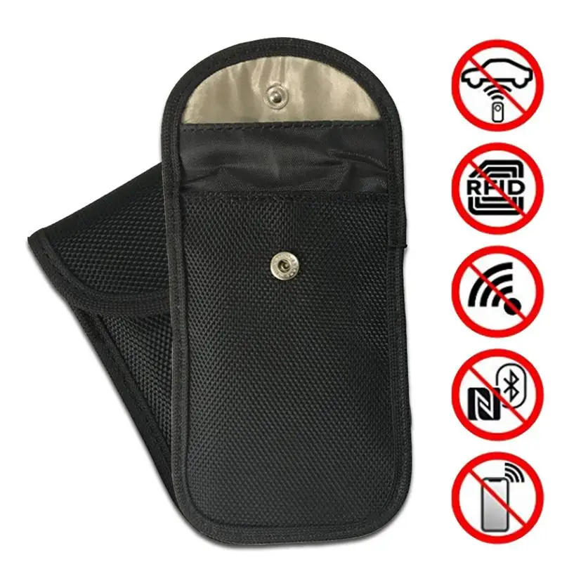 

Car Key Signal Blocker Blocker Cell Phone Signal Blocking Protector Keyless Control Entry Fob Guard Signal Blocking Pouch Bag