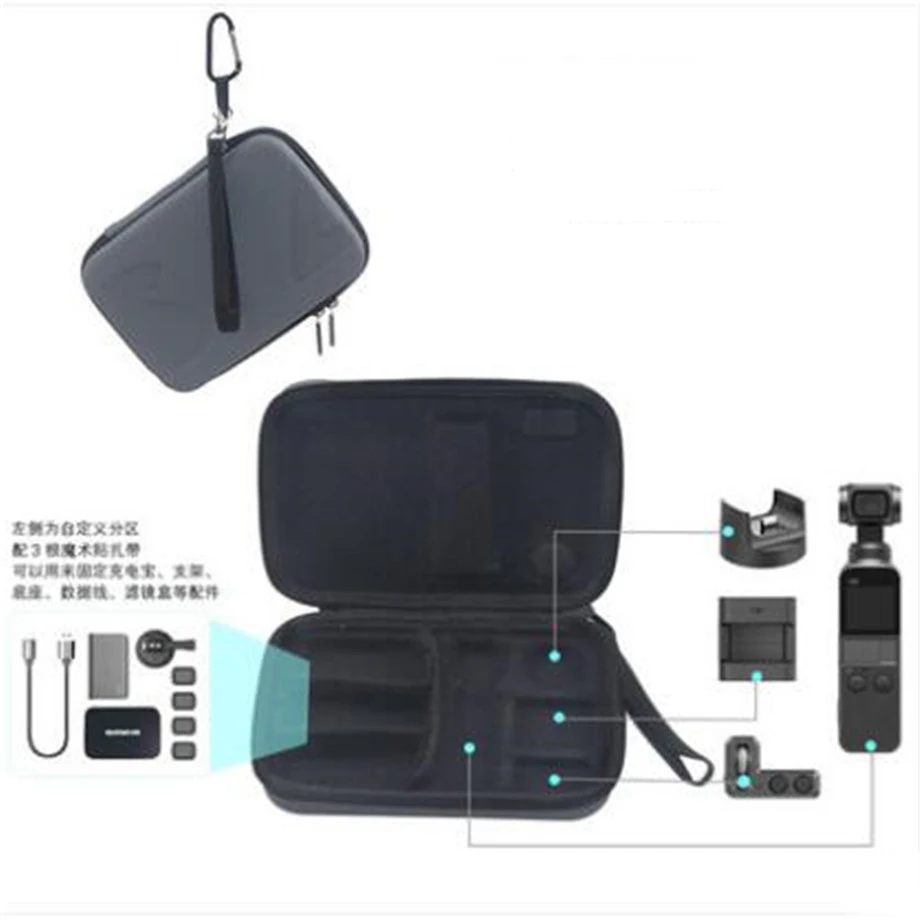 Портативная сумка для хранения для DJI OSMO Карманная камера защитный чехол для переноски коробки сумки ручные gimbal аксессуары обновленная версия