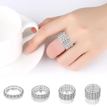 

Adjustable 1 PC Allergy Free Ring Fashion Shiny Wedding