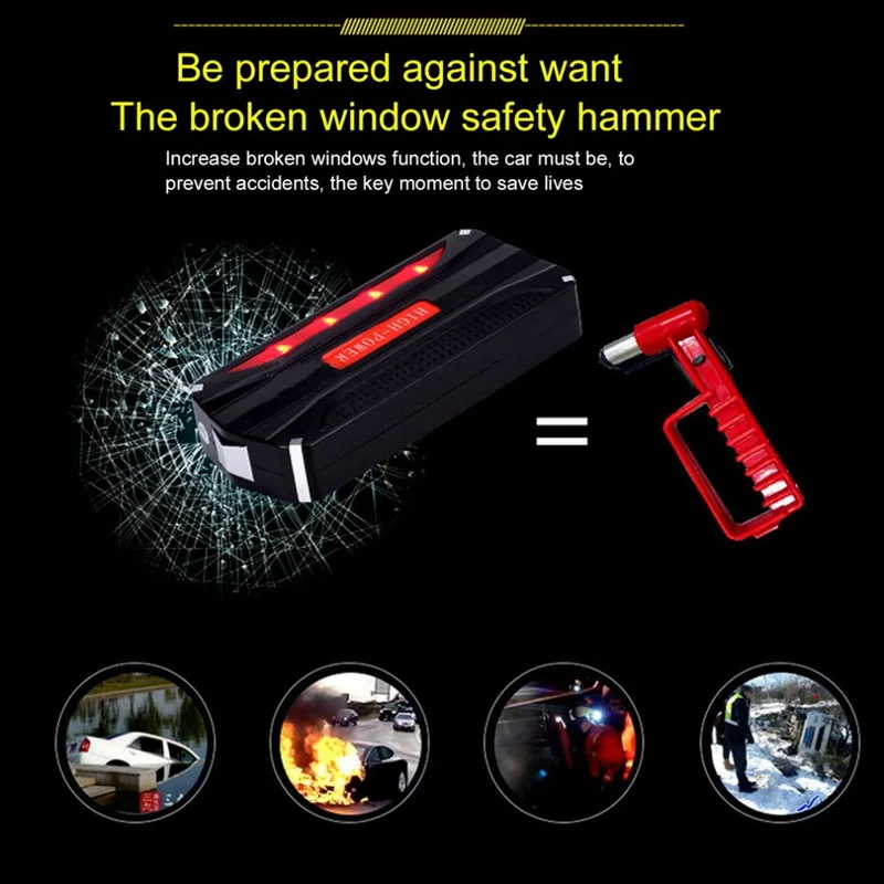 Power Bank стартер для автомобиля мини Портативное аварийное зарядное устройство