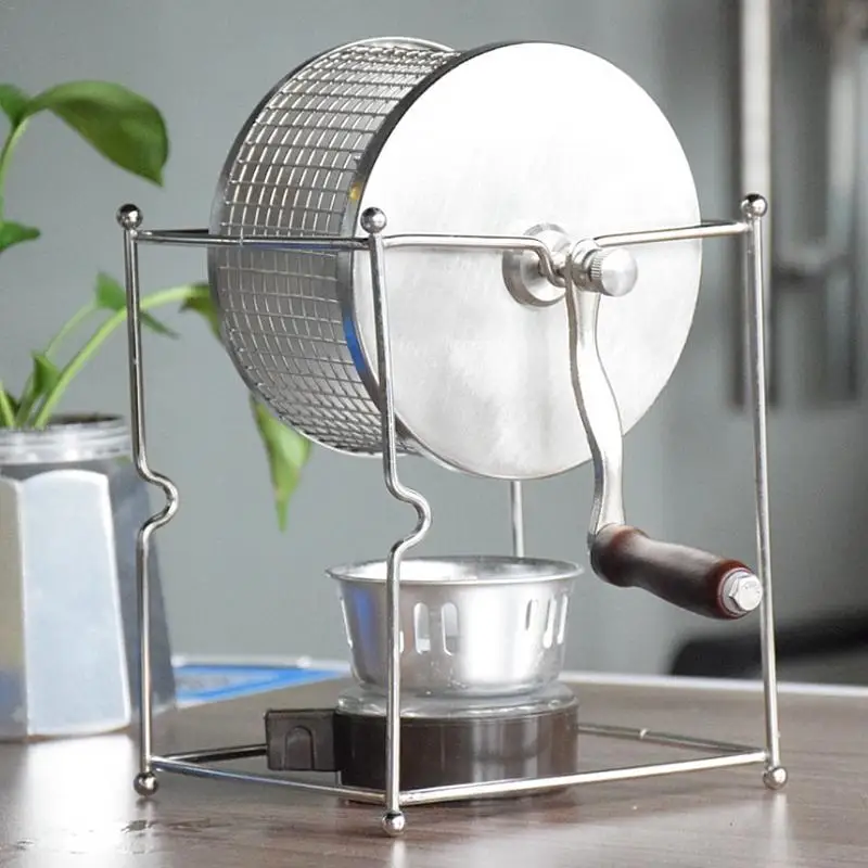 

Creative Coffee Bean Roaster Hand Shake Roasted Bean Machine DIY Small Stainless Steel Roller Baking Machine