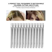 12 шт. зажимы для укладки волос Зажимы для парикмахерского салона шпильки для укладки волос в салоне зажимы