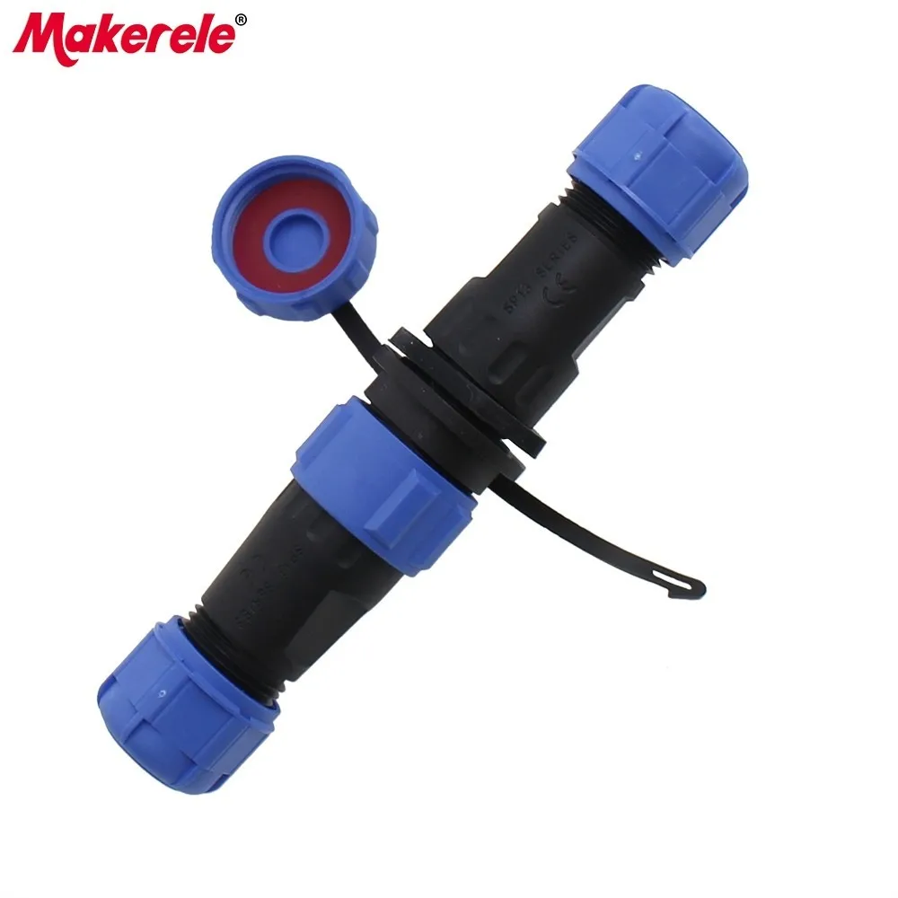 

IP68 Aviation 4 Pin Waterproof Connectors Male And Female 13MM Butt Connector SD/SP13 4P Aeronautical Plug And Socket