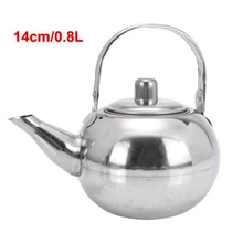 Stainless Steel Teapot Coffee Pot W/ Tea Leaf Infuser Filter 0.8/1.2/1.8/2.5L US