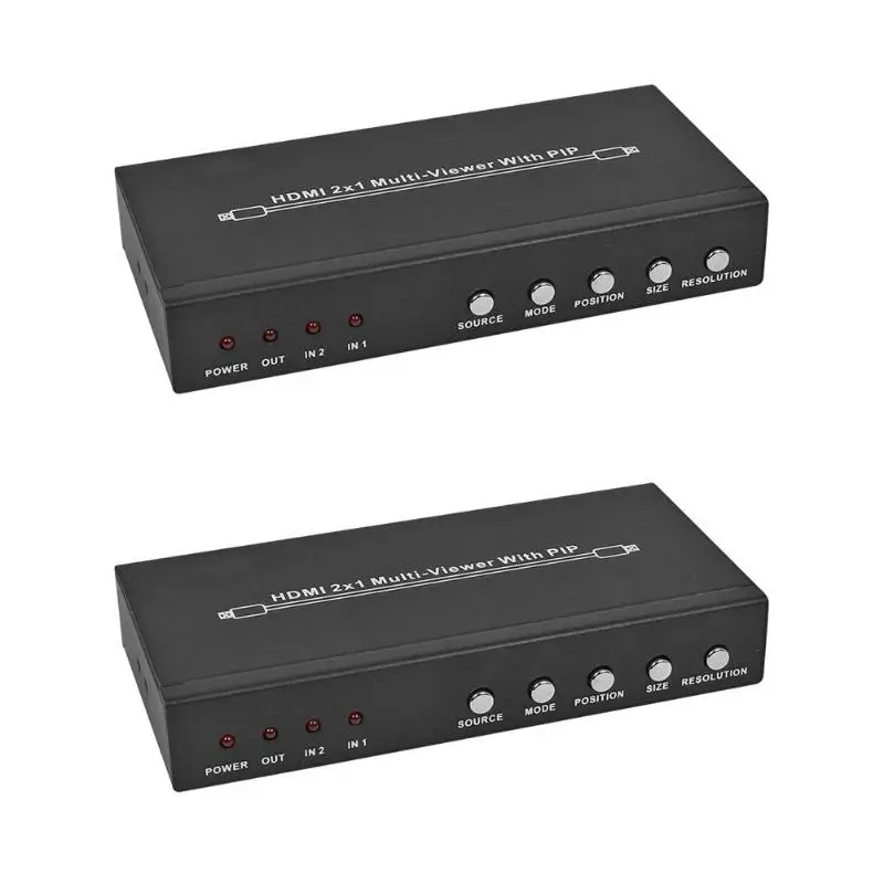 

HDMI 2x1 Switch 1080P PIP Picture-In-Picture 2 in 1 out Switcher Adapter