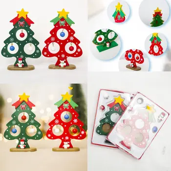 

Christmas Wooden Christmas Tree Minil Hanging Decor Ornaments Home Decoration Mini Christmas Trees Decor