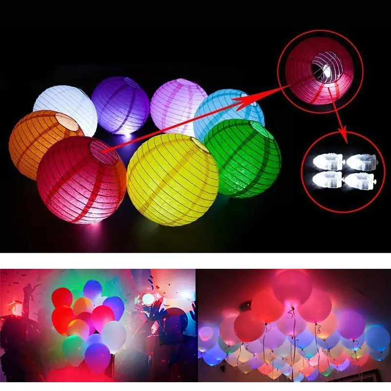 

10pcs Mini Small LED Lamps Flash Balloon Light Luminous Lantern For Latex Balloons Paper Light Decoration Christmas Wedding Bir
