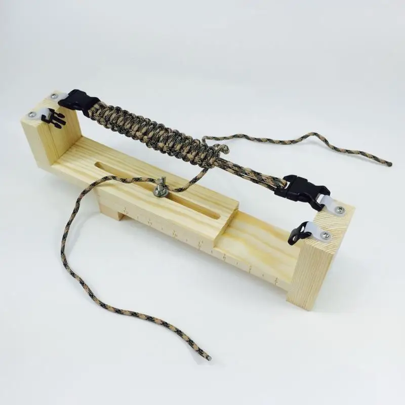 DIY jig браслет из цельного дерева с парашютом шнур браслет производитель Паракорд плетение DIY ремесло набор инструментов