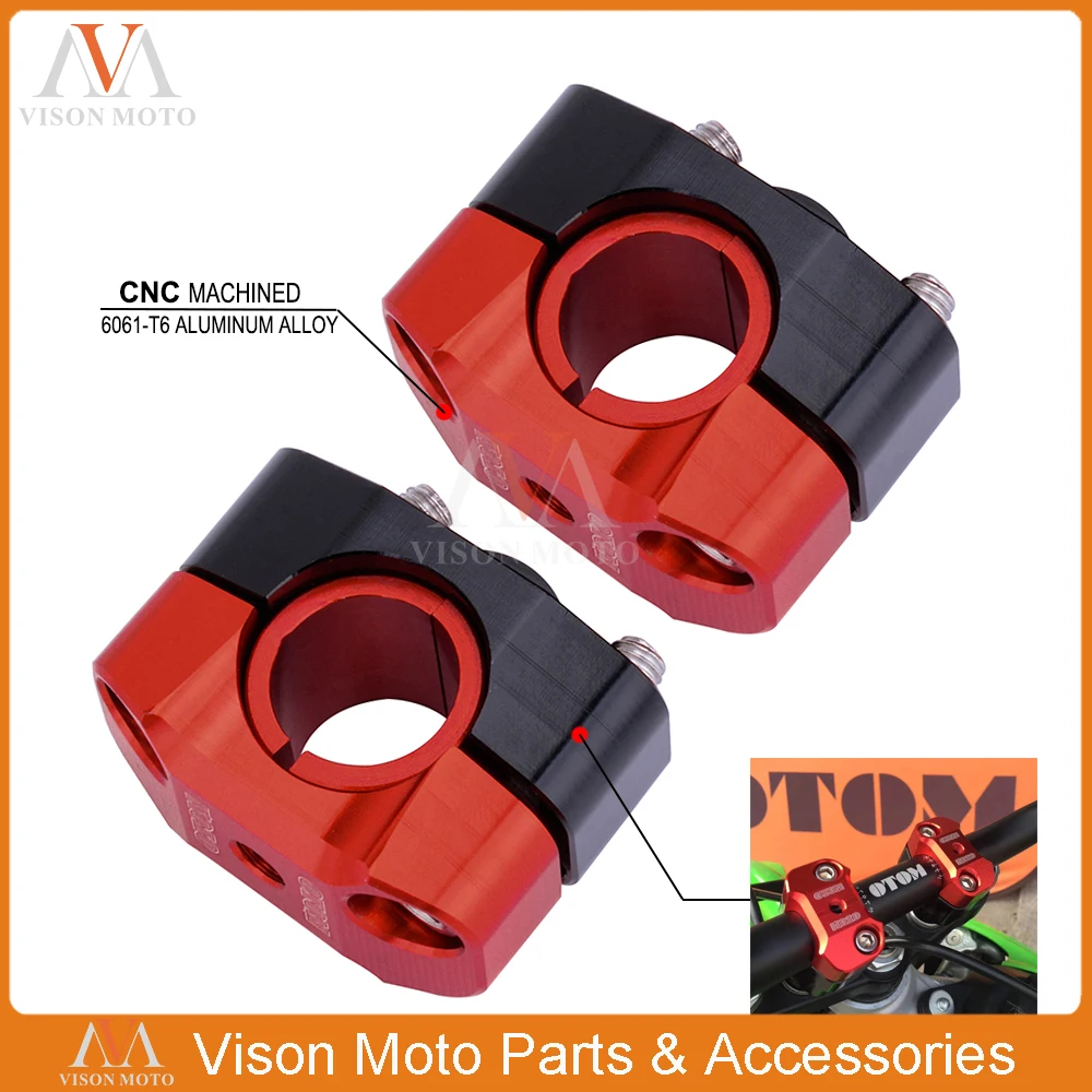 Универсальный CNC алюминиевый руль мотоцикла стояк 28 мм 22 мм регулируемый жир бар крепежные хомуты для Honda Kawasaki Suzuki Yamaha KTM
