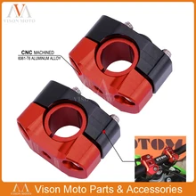 Универсальный CNC алюминиевый руль мотоцикла стояк 28 мм 22 мм регулируемый жир бар крепежные хомуты для Honda Kawasaki Suzuki Yamaha KTM