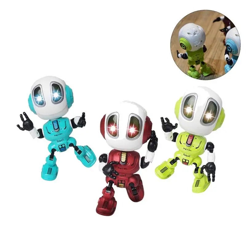 Smart Robot Toy Electronic Action Figure Toy Intelligent Sound Recording Function Alloy Robot LED Lighting Toys For Boys Smart Robot Toy Electronic Action Figure Toy Intelligent Sound Recording Function Alloy Robot LED Lighting Toys For Boys