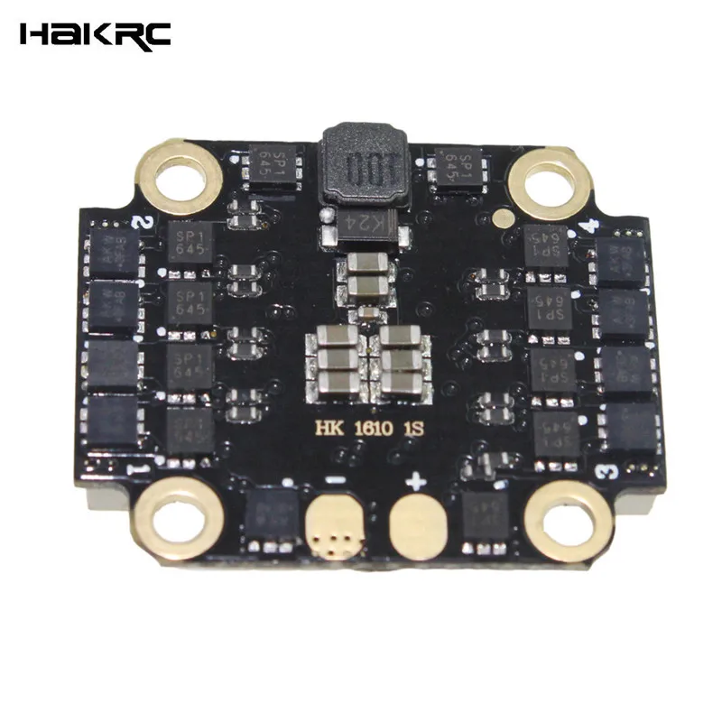HAKRC HK1S 16x16 мм 10A BLheli_S 1-2S 4 в 1 бесщеточный ESC с 5 В BEC DShot600 для радиоуправляемого дрона