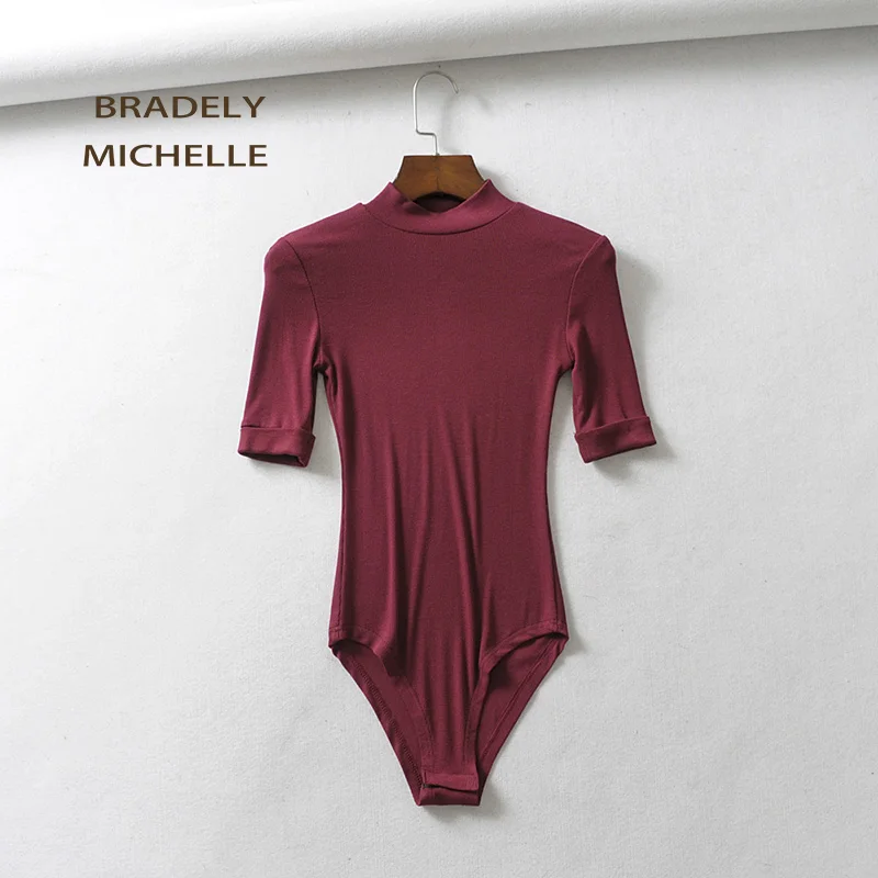 BRADELY ميشيل مثير ضئيلة س الرقبة خمس نقاط كم محبوك داخلية المرأة نادي أبلى حللا للنساء 2018 السيدات قمم