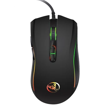 

HXSJ A869 Wired Gaming Mouse LED Optical Computer Mouse 3200DPI 7 Buttons 7 Color Player Mice Gaming Mouse for Pro Gamer