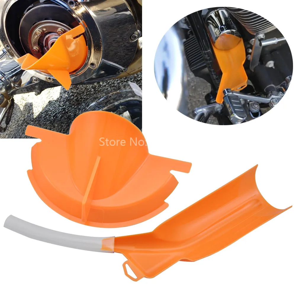 

Primary Orange Oil Catcher Drain Oil Fill Funnel Drip-Free Fit For Harley XL VROD FLS FLH Honda Yamaha models