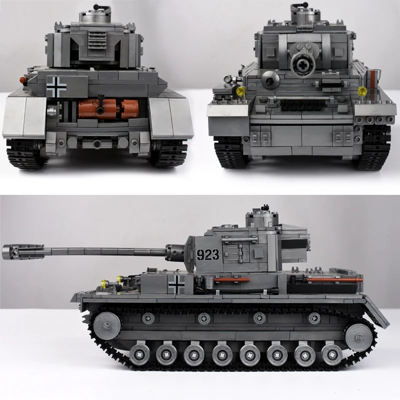 

Military War Tank 3D Model PZKPFW-II Building Blocks Sets Compatible Legoed army tank DIY Educational Christmas Toy For Children